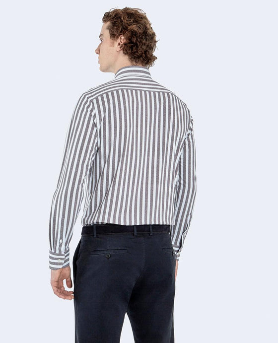 Paul & Shark - Chemise manches longues rayée Performance - J Fit - LE CAPITAINE D'A BORD