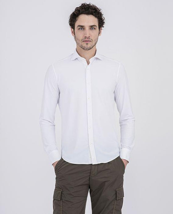 Paul & Shark - Chemise manches longues unie Performance - J Fit - LE CAPITAINE D'A BORD