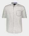 Paul & Shark - Chemise unie de lin manches courtes (plusieurs couleurs disponibles) - LE CAPITAINE D'A BORD