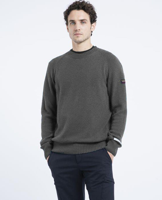 Paul & Shark - Col rond chiné RE-CASHMERE - LE CAPITAINE D'A BORD