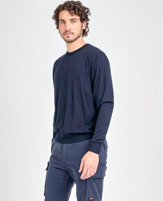 Paul & Shark - Col rond de laine mérinos extra fine Summer Wool - LE CAPITAINE D'A BORD
