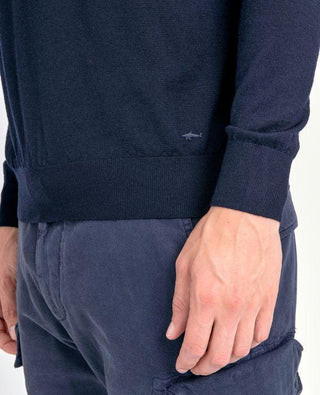 Paul & Shark - Col rond de laine mérinos extra fine Summer Wool - LE CAPITAINE D'A BORD