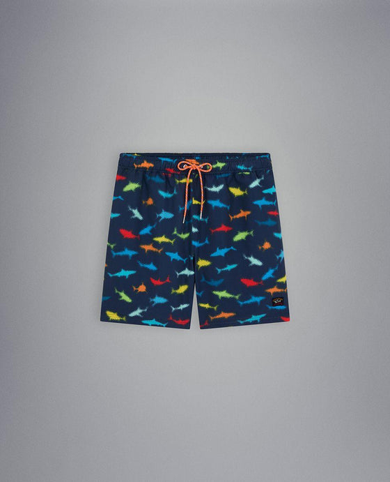 Paul & Shark - Maillot de bain avec imprimé requins - LE CAPITAINE D'A BORD