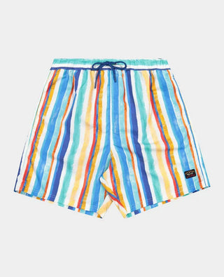 Paul & Shark - Maillot de bain rayée peinture - LE CAPITAINE D'A BORD