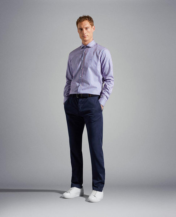Paul & Shark - Pantalon chino de coton et soie extensible - LE CAPITAINE D'A BORD