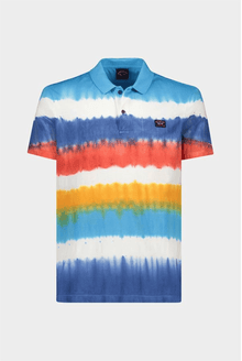  Paul & Shark - Polo de coton rayé Tie & Dye - LE CAPITAINE D'A BORD
