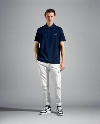 Paul & Shark - Polo manches courtes coton piqué avec poche zip - LE CAPITAINE D'A BORD
