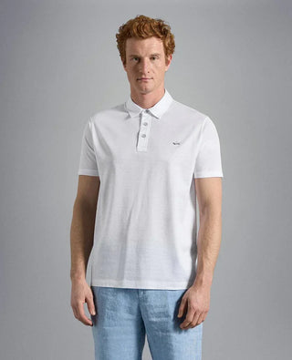 Paul & Shark - Polo uni manches courtes à col chemise - LE CAPITAINE D'A BORD