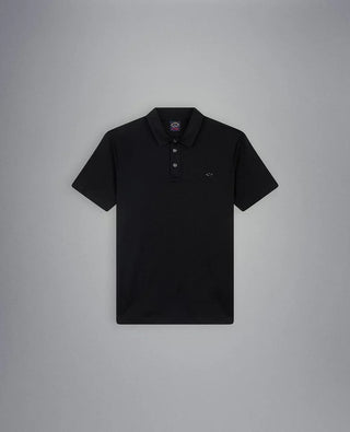 Paul & Shark - Polo uni manches courtes à col chemise - LE CAPITAINE D'A BORD