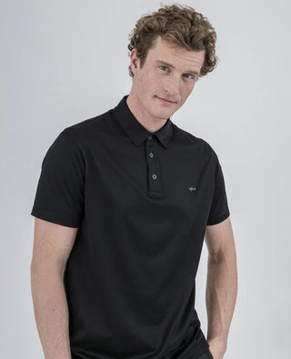 Paul & Shark - Polo uni manches courtes à col chemise - LE CAPITAINE D'A BORD