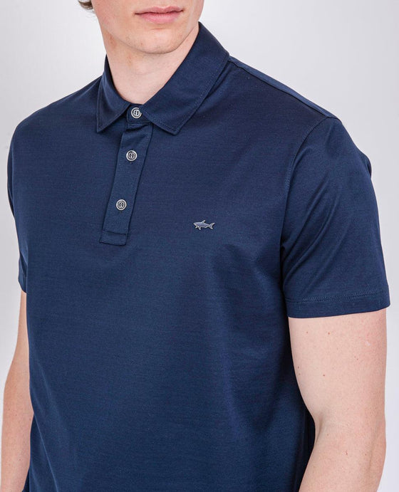 Paul & Shark - Polo uni manches courtes à col chemise - LE CAPITAINE D'A BORD