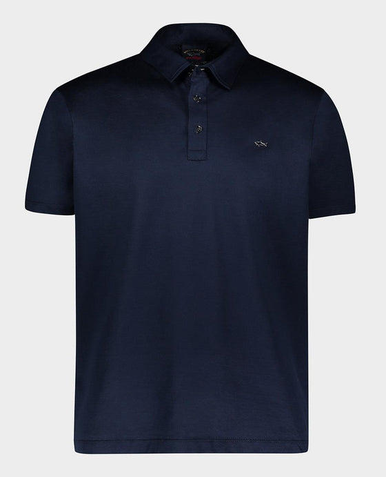 Paul & Shark - Polo uni manches courtes à col chemise - LE CAPITAINE D'A BORD