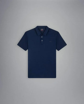 Paul & Shark - Polo uni manches courtes à col chemise - LE CAPITAINE D'A BORD