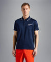 Paul & Shark - Polo uni manches courtes coton piqué avec bordures contrastées - LE CAPITAINE D'A BORD