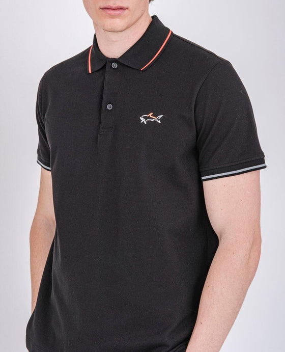 Paul & Shark - Polo uni manches courtes requin fluo - LE CAPITAINE D'A BORD