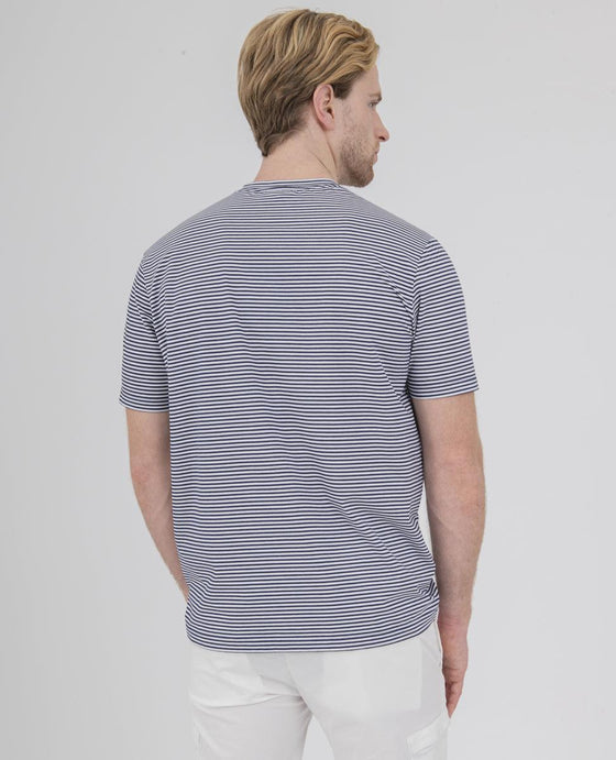 Paul & Shark - T-shirt de coton extensible à rayures - LE CAPITAINE D'A BORD
