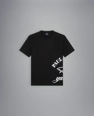 Paul & Shark - T-shirt de coton logo sur le côté - LE CAPITAINE D'A BORD