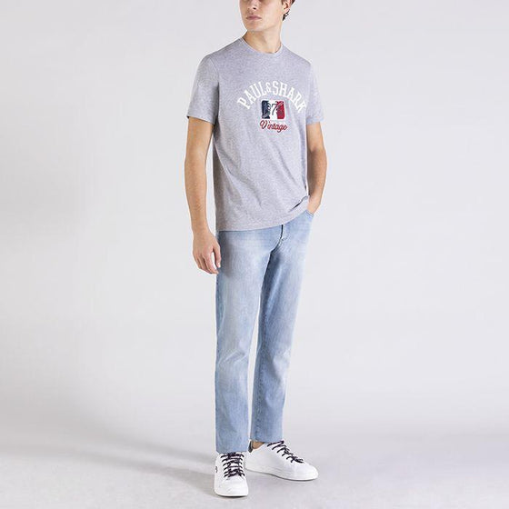 Paul & Shark - T-shirt Logo 1976 Vintage (plusieurs couleurs disponibles) - LE CAPITAINE D'A BORD