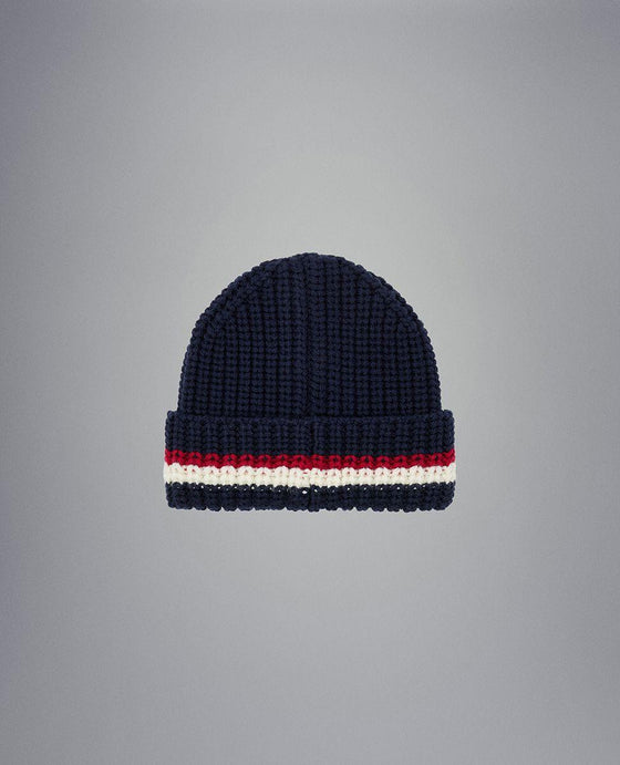 Paul & Shark - Tuque de laine bordure rayée - LE CAPITAINE D'A BORD