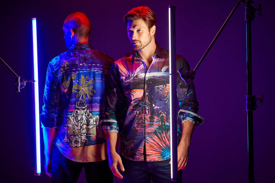 Robert Graham - Chemise Spacecation - LE CAPITAINE D'A BORD