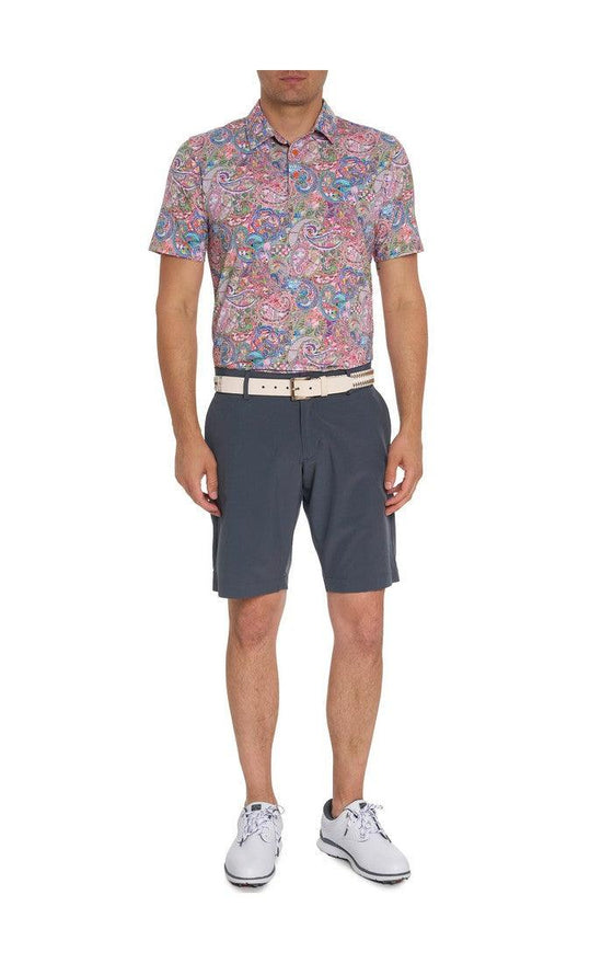 Robert Graham - Polo manches courtes performance Goldberg - LE CAPITAINE D'A BORD